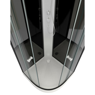 Cabine de douche 1/4 de cercle 85x85x225cm - NEBULA
