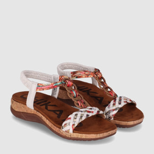 Sandalias - Blanco - Tacón: 5 cm