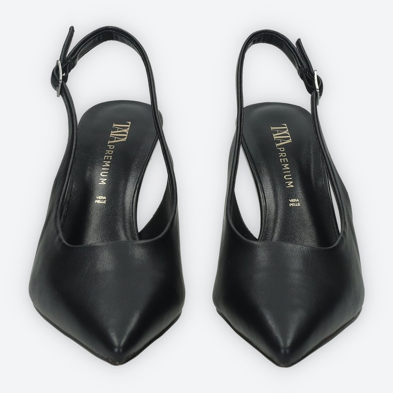 Décolleté sling back Donna Tata Italia Nero
