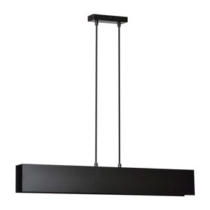 Lampada a sospensione GENTOR in acciaio nero opaco