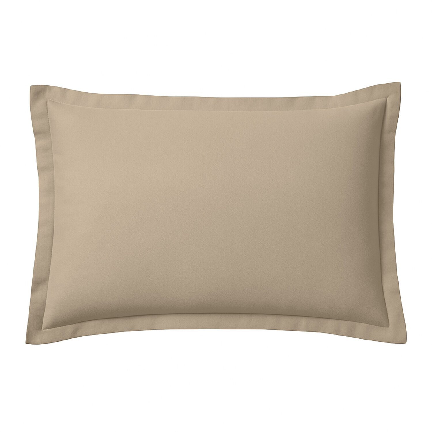 Taie d'oreiller 100% flanelle de coton - ficelle