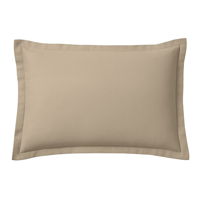 Taie d'oreiller 100% flanelle de coton - ficelle