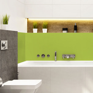 Rouleau adhésif décoratif Vinyle au Mètre - Vert pomme - Sticker Lavable Imperméable Mur Cuisine Meubles