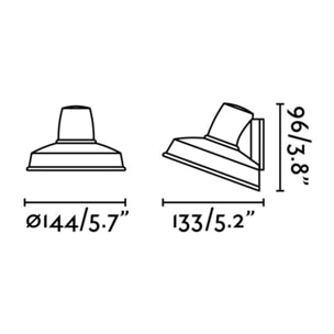 BRONX Lampe applique blanche