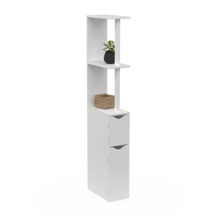 Colonne salle de bain blanche 118cm
