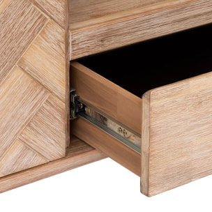 Meuble TV "Aeris" - 2 portes - bois d'acacia