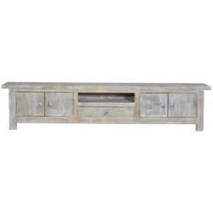 Mueble tv - madera de mango - 230x50x44cm