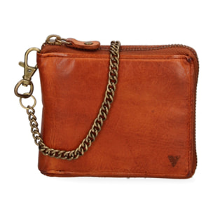 Portafoglio uomo in vera pelle - Modello False - Casual - 12.5 x 11.0 x 2.5 cm