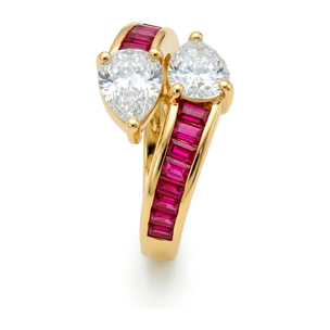 Anillo Darbia acabado oro amarillo 18k