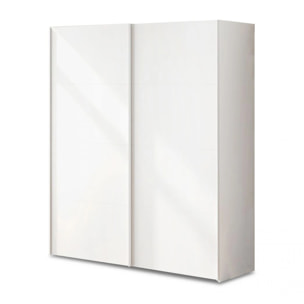 Armario de puertas correderas y diseño practico en blanco artik 150x200 cm Unix Blanco Artik (Blanco Mate)
