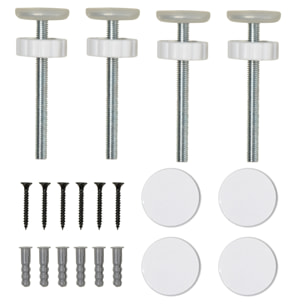 PawHut Cancelletto di Sicurezza per Cani Estensibile da 75-145cm, in Acciaio e ABS