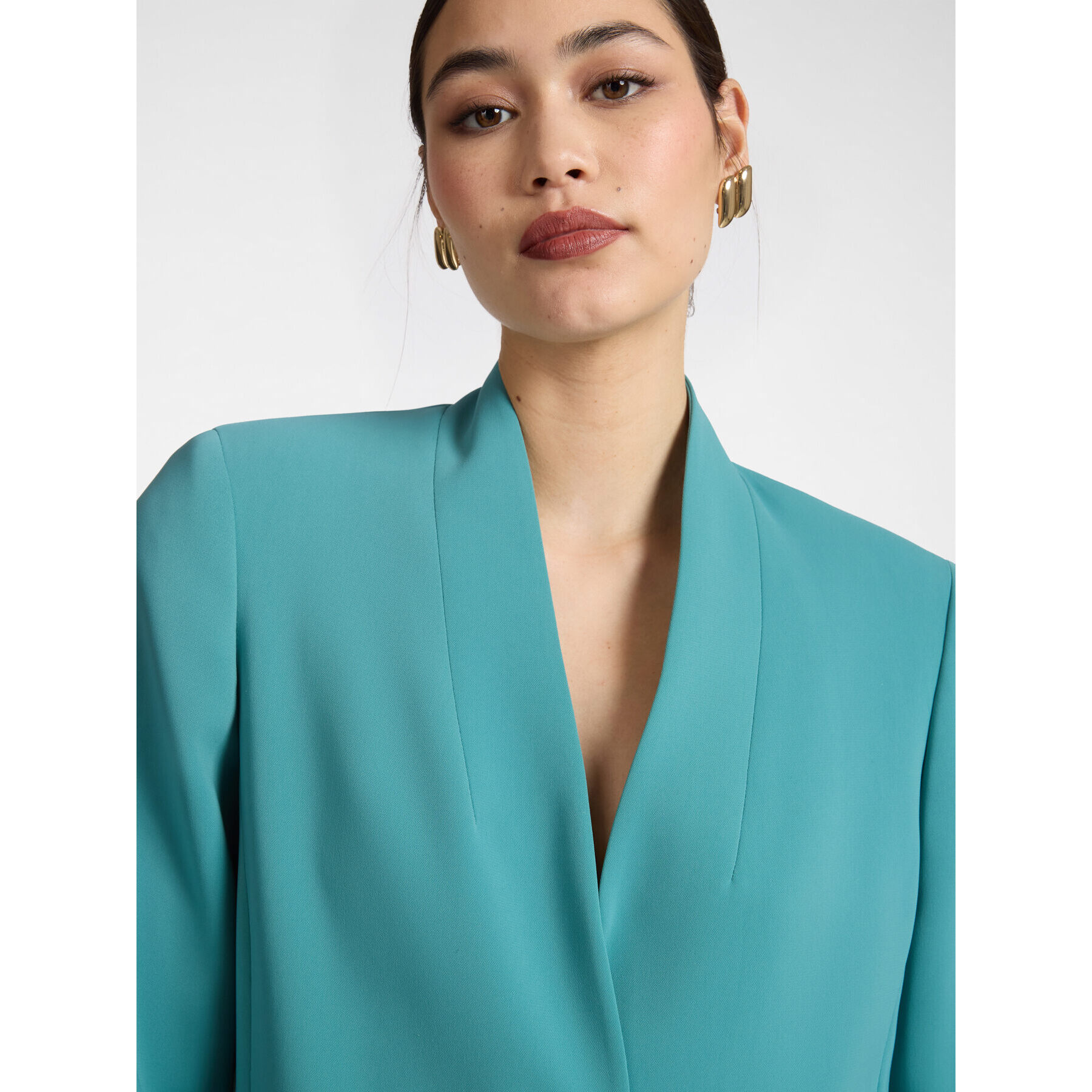 Elena Mirò - Chaqueta con cinturón - Light - blue