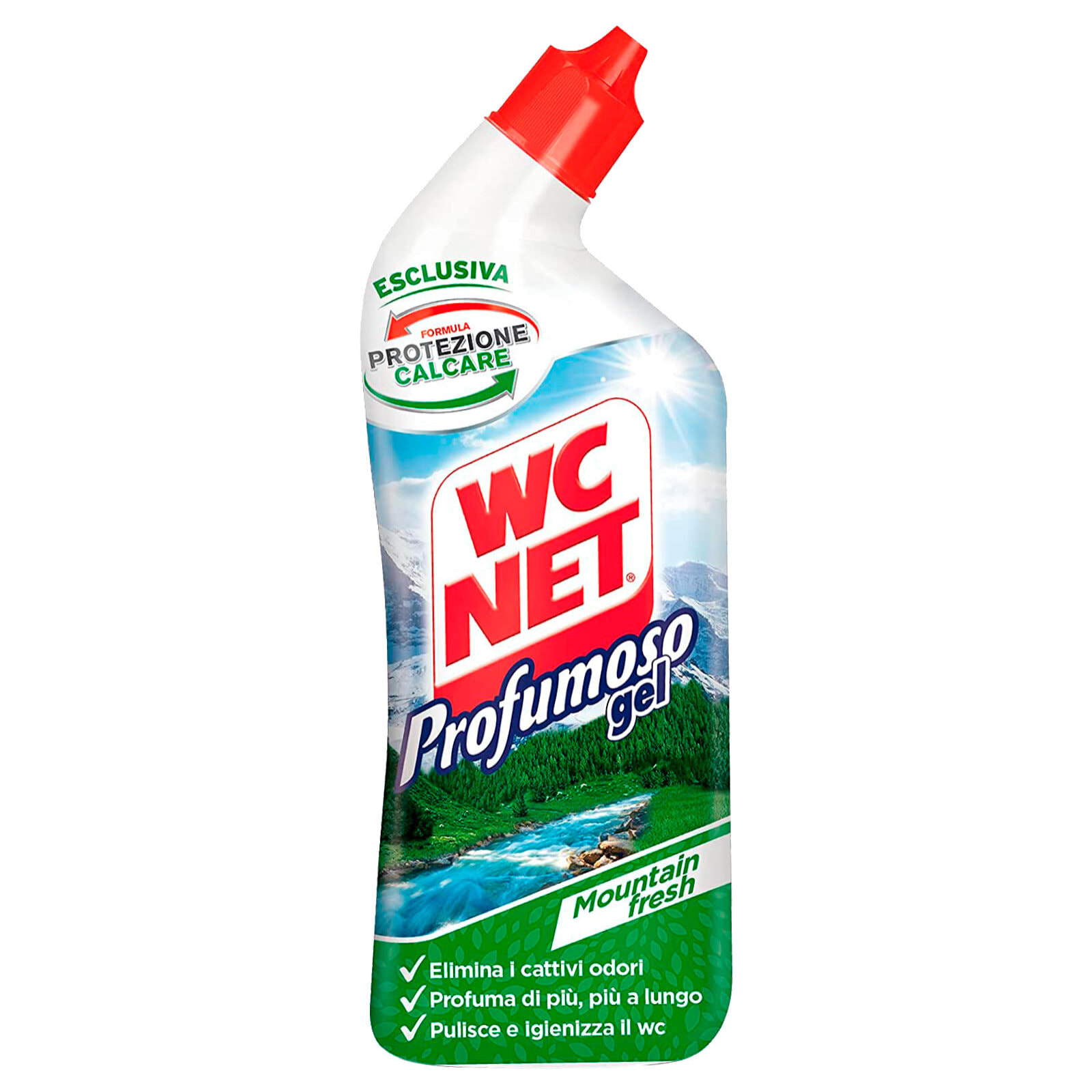 4x WC Net Profumoso Gel Igienizzante Anticalcare Elimina i Cattivi Odori - 4 Flaconi da 700ml