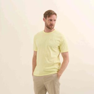 Camiseta Básica Algodón Orgánico Amarilla ESSENTIALS T-SHIRT YELLOW