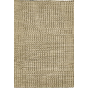 Tapis salon et chambre tissé en laine motif géométrique ROKE