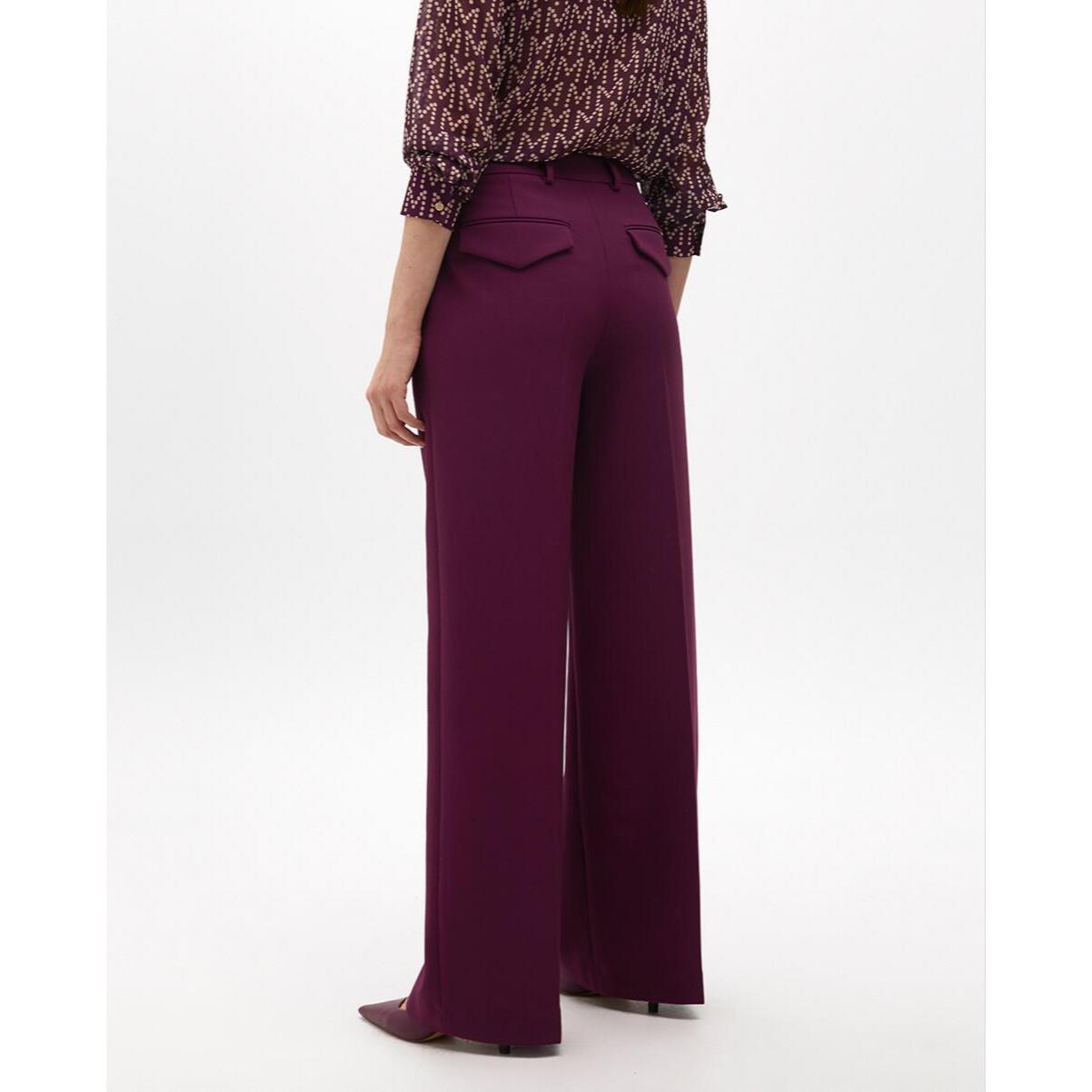 Pantaloni da completo dritti in tessuto confortevole