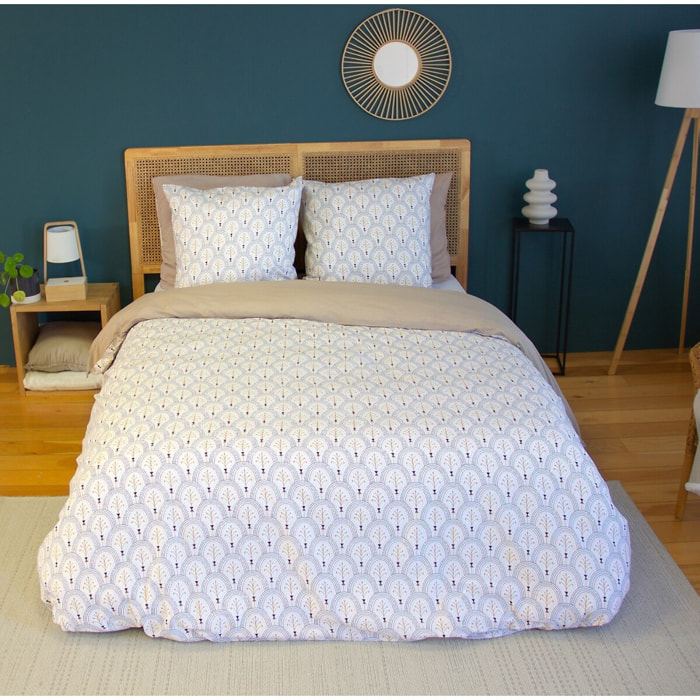 PARURE DE COUETTE 3 PCS 100% COTON 57 fils, WAC