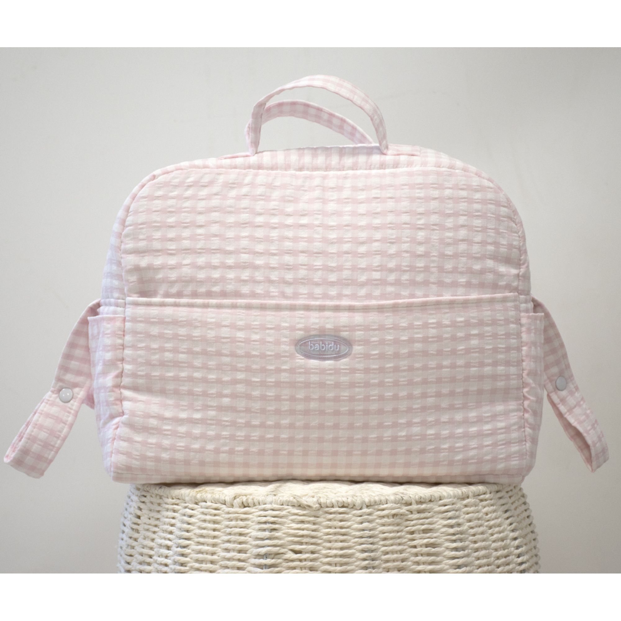 Bolso Maternal Vichy Negro Talla Uni