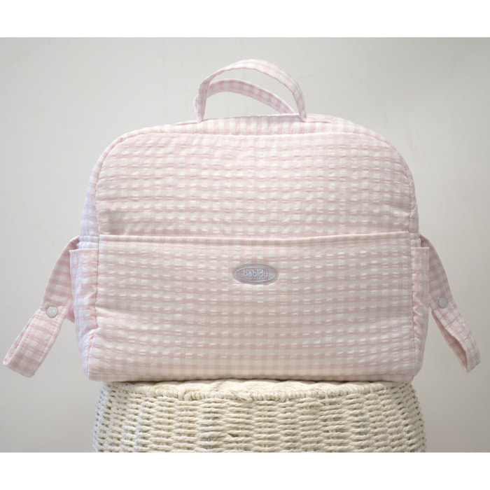 Bolso Maternal Vichy Negro Talla Uni