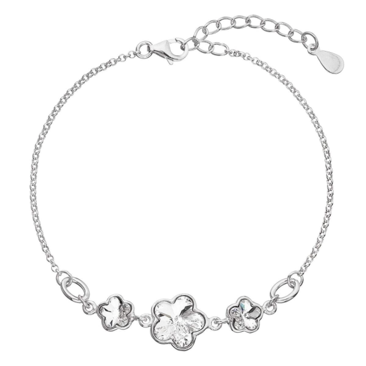 Pulsera Tris Flowers adornado con cristales de Swarovski