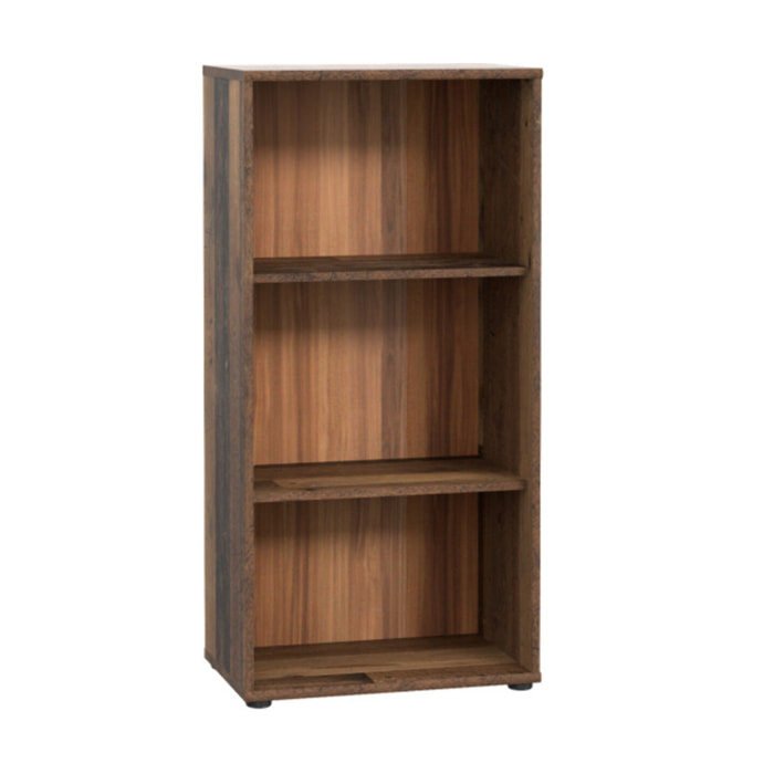 Étagère H. 111 x L. 54 cm décor bois vintage avec 2 étagères - MIA