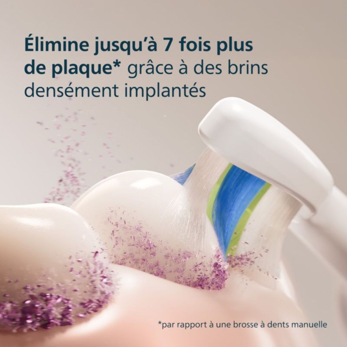 Brossette dentaire PHILIPS Sonicare lot de 6 - HX6066/87 white Optimal W2
