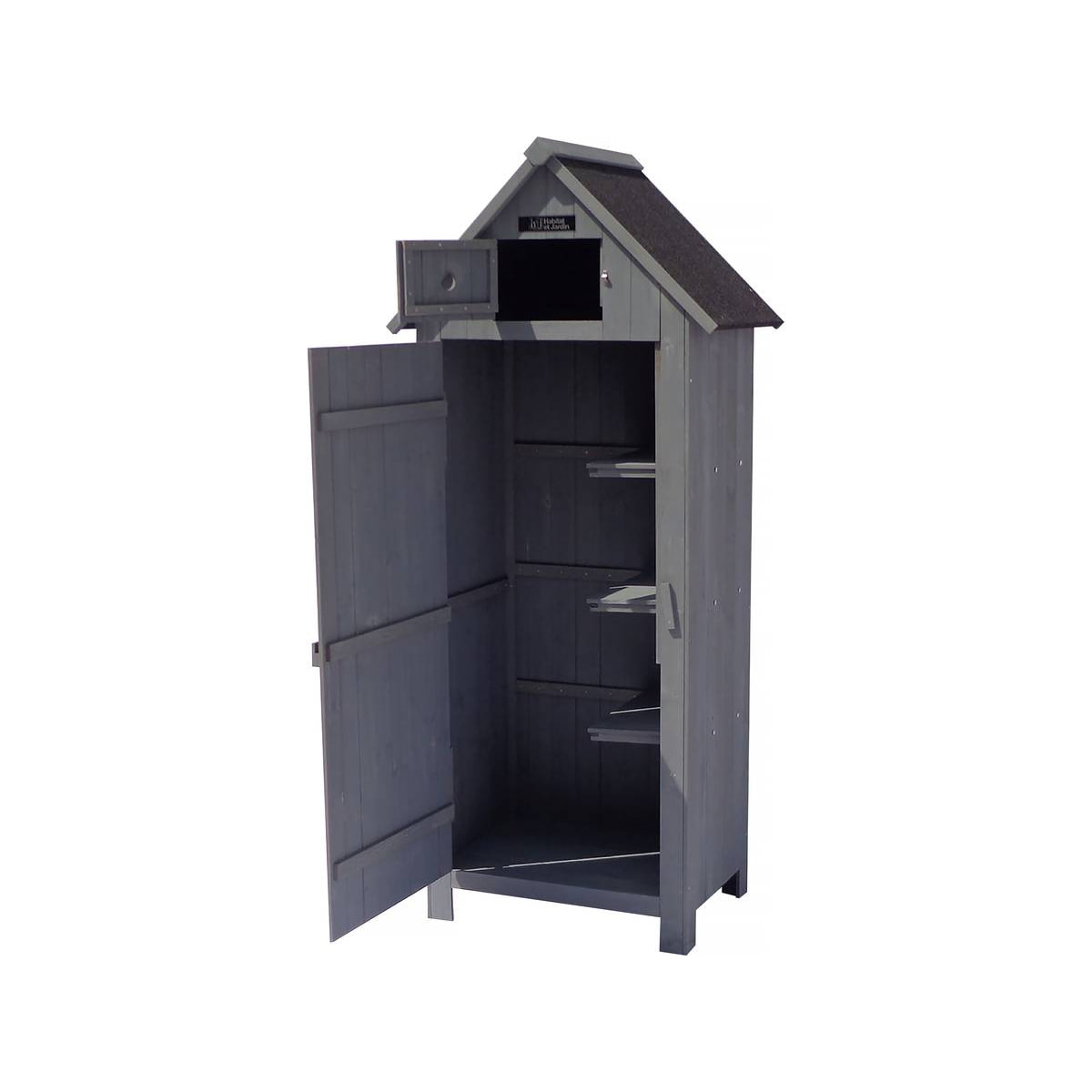 Armoire de jardin "Cabanon" - 77 x 54.5 x 179 cm - Anthracite