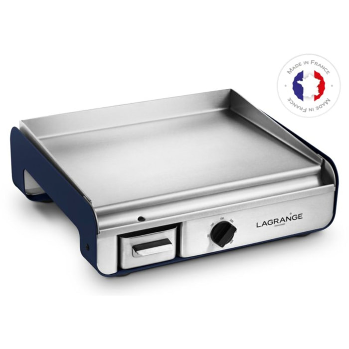 Plancha électrique LAGRANGE PRO Bleu Abysse + housse - 219116