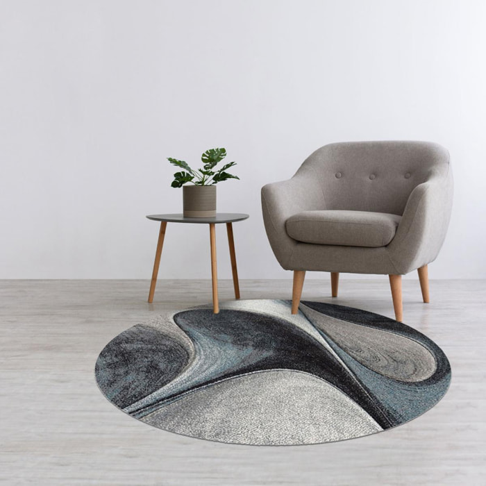 Tapis moderne Tavo avec motif de gouttes d'eau