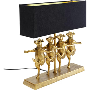 Lampe vaches cancan dorées Kare Design