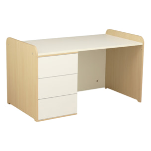 Lit combiné 140x70 évolutif en 90x190 avec commode à langer 3 tiroirs