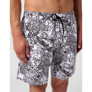 PHILIPP PLEIN Swimming Shorts Skull All-Over