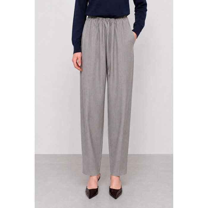 Kocca - Pantaloni da donna in viscosa con coulisse in vita Donna