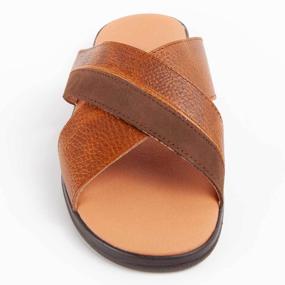 Sandalia De Piel - Marron