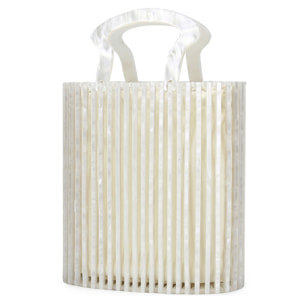 Zoppola borsa a mano in metacrilato.