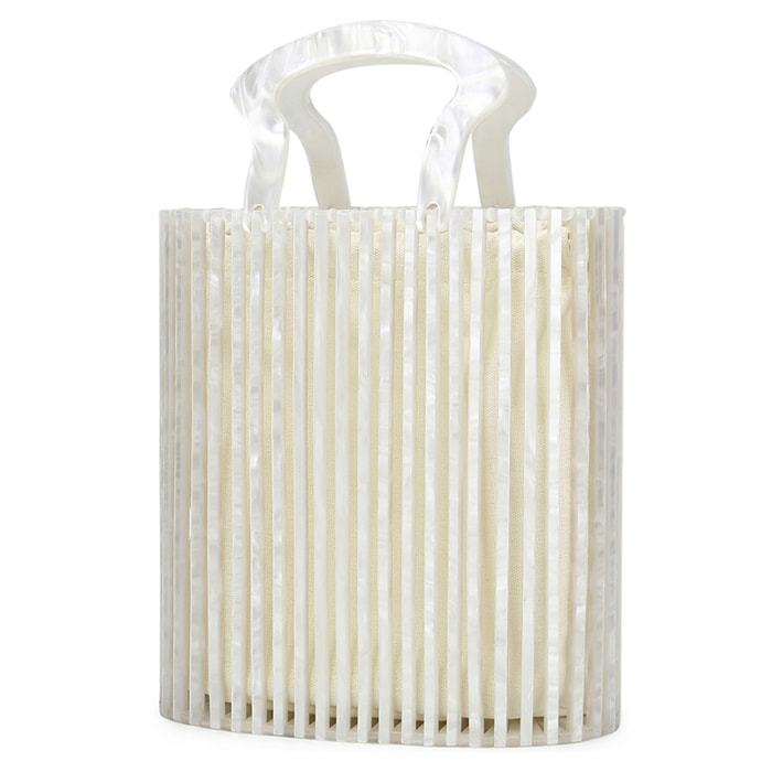 Zoppola borsa a mano in metacrilato.