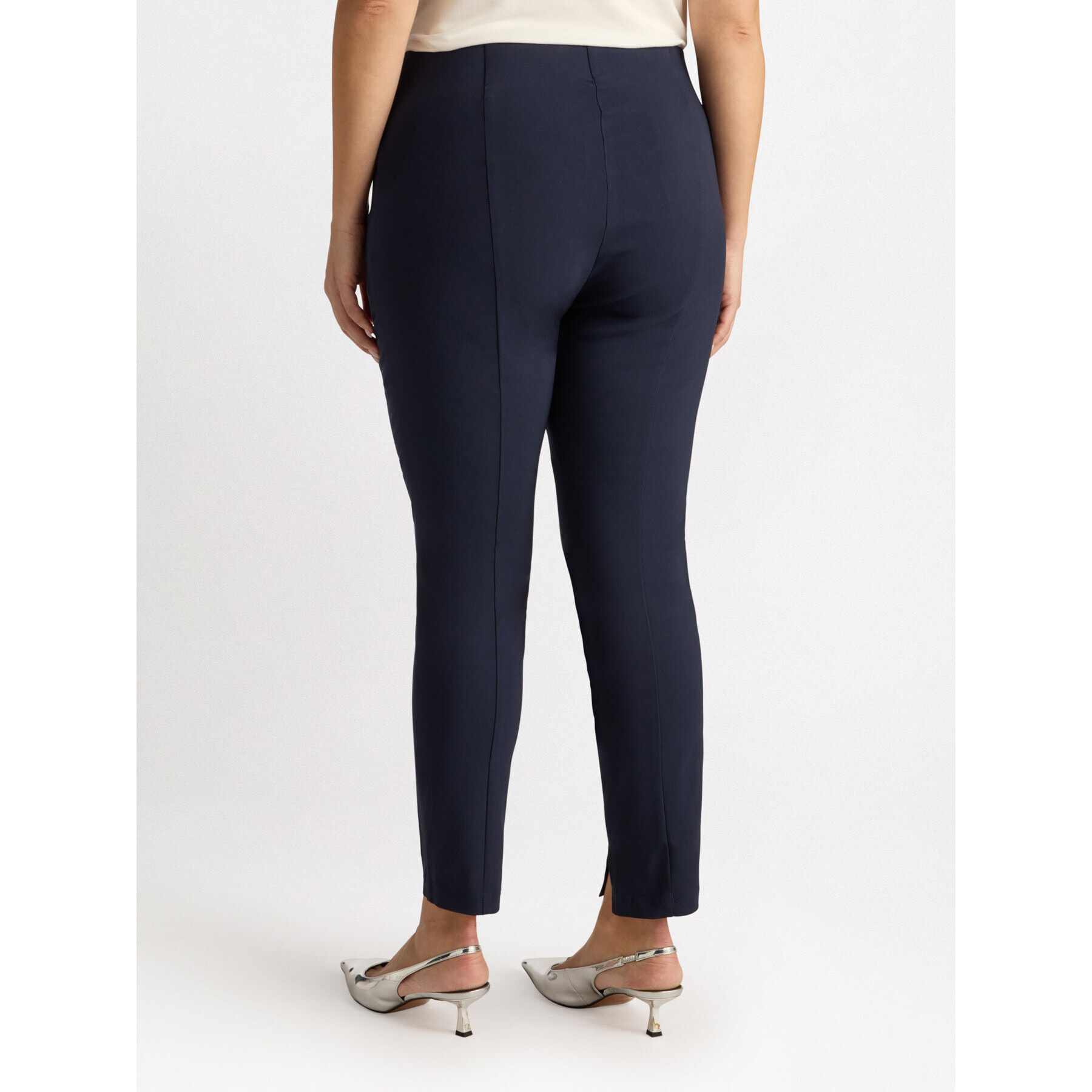 Fiorella Rubino - Pantaloni skinny con viscosa LENZING™ ECOVERO™ - Blu