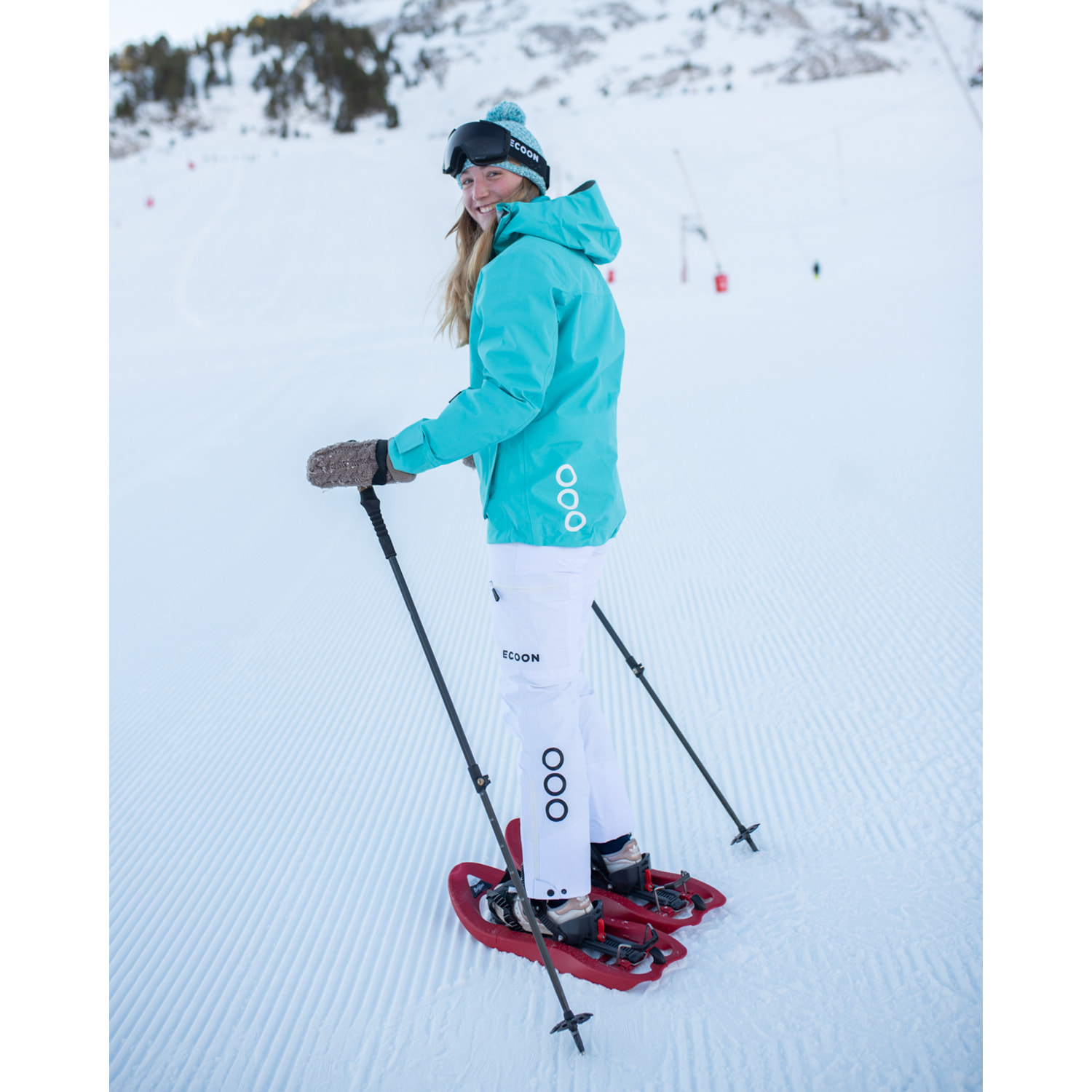 Chaqueta ECOExplorer Jacket Women marca ECOON - Turquesa