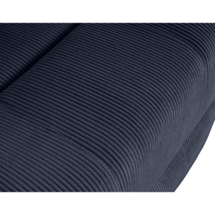Armand - fauteuil relax électrique en velours côtelé - Bleu marine