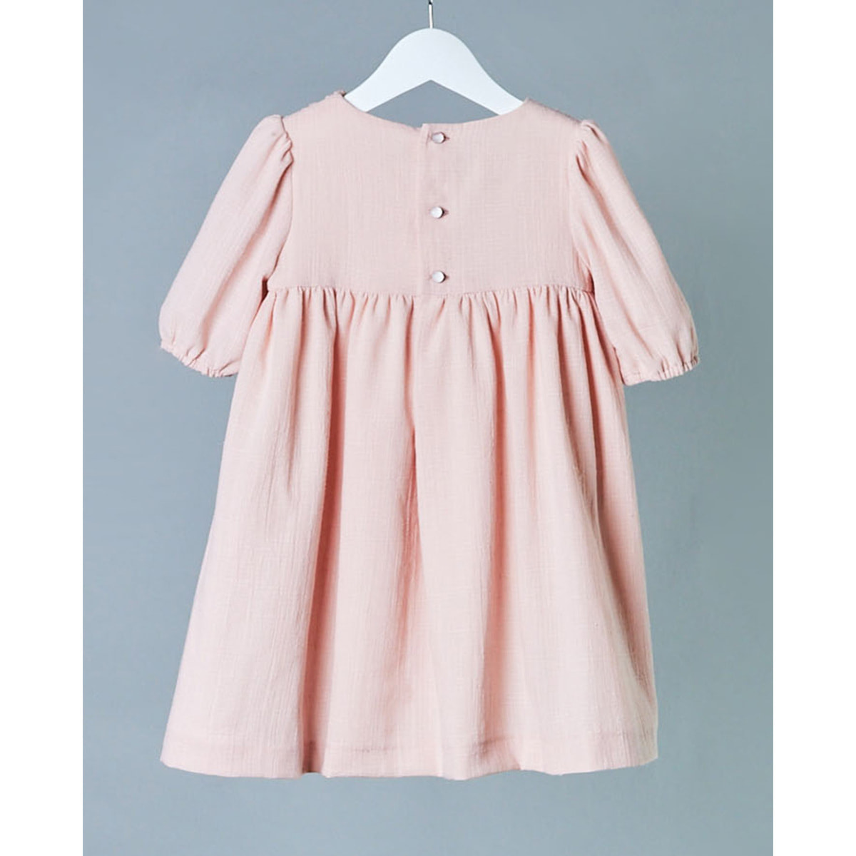 VESTIDO ALGODÓN CON PECHO FRUNCIDO