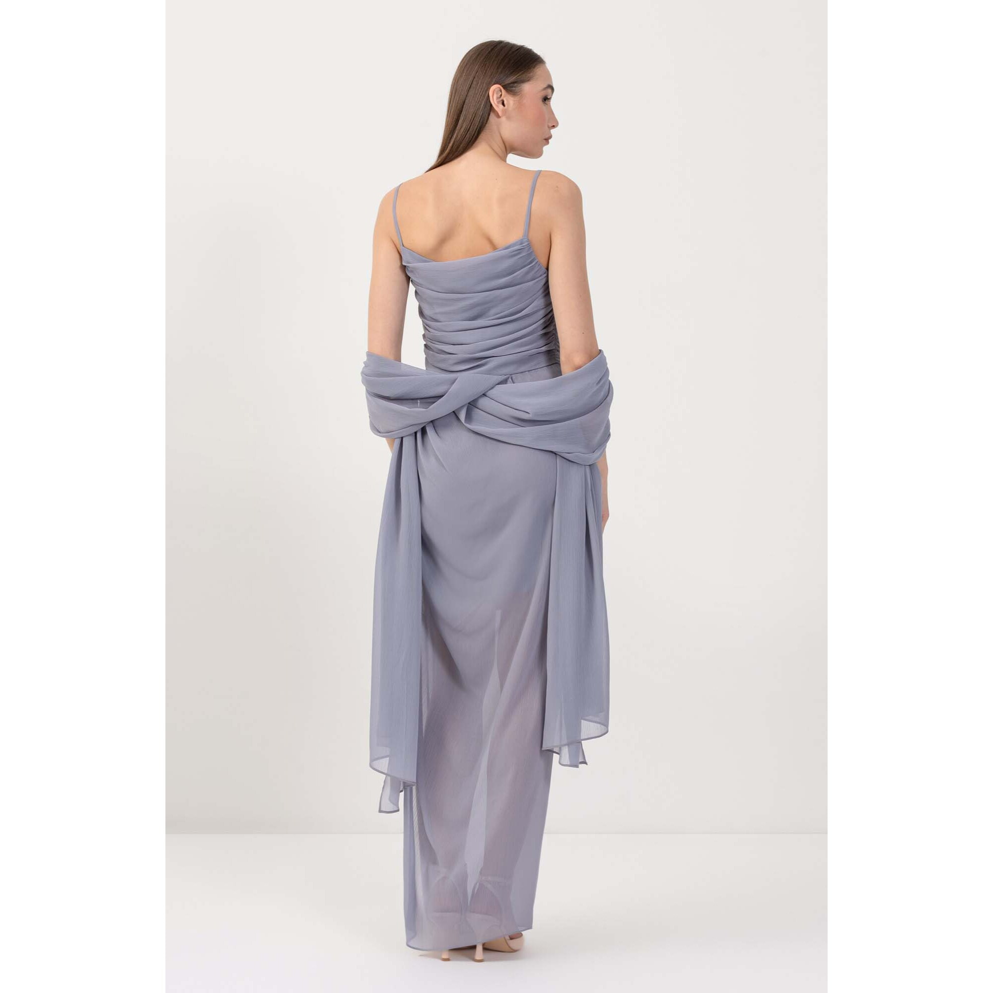Kocca - Abito lungo con drappeggi Donna