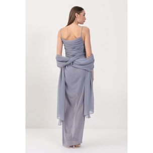 Kocca - Abito lungo con drappeggi Donna