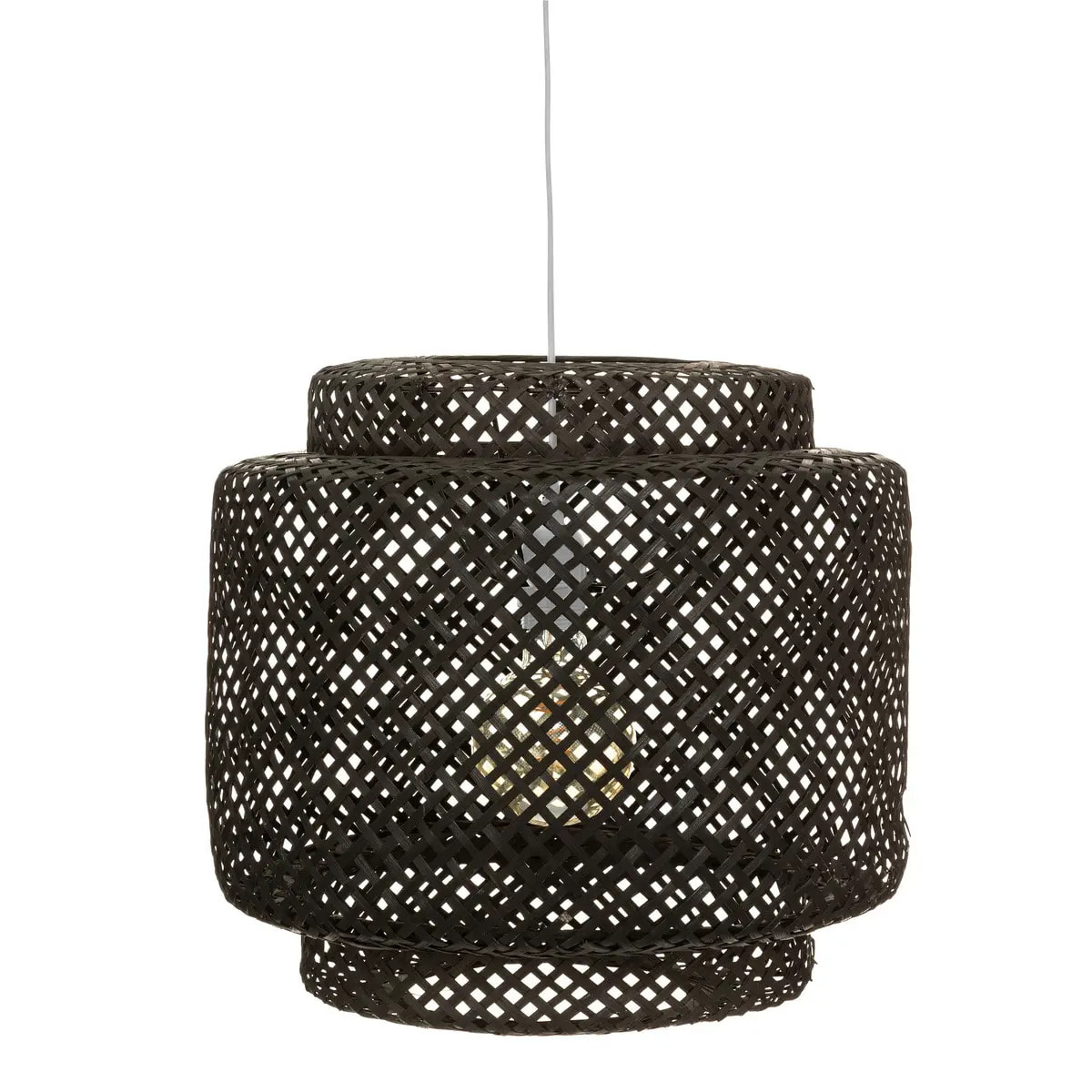 Suspension "Liby" - noir - bambou D40 cm