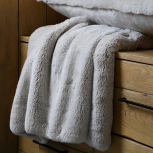 Plaid en imitation fourrure ultra moelleux - Naturel