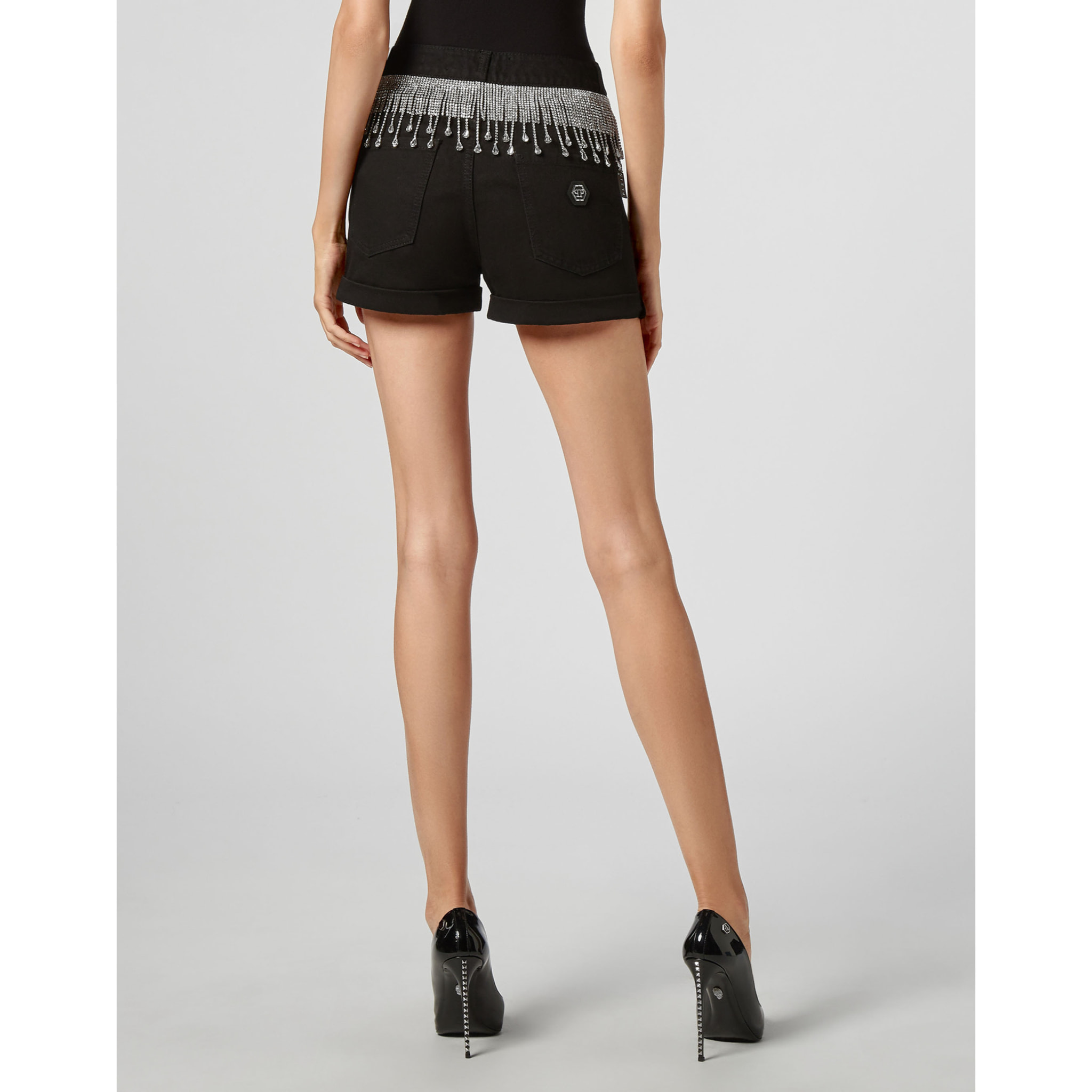 PHILIPP PLEIN Pantalones cortos vaqueros