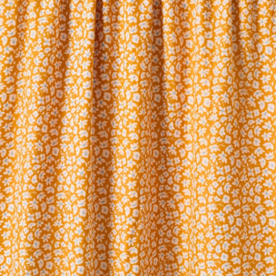 Toalla playa flores y rizo Ema color amarillo