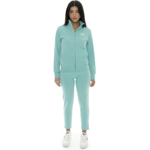 Chándal de algodón con cuello y cremallera para mujer Leone Summer Bright