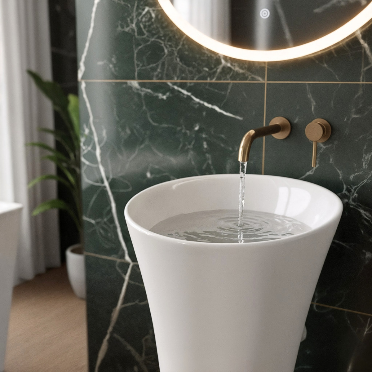 Vasque à poser en îlot SAT Fusion, 95 x 42,5 x 42,5 cm, 37 kg, en céramique blanche brillante (SATFUS9543)