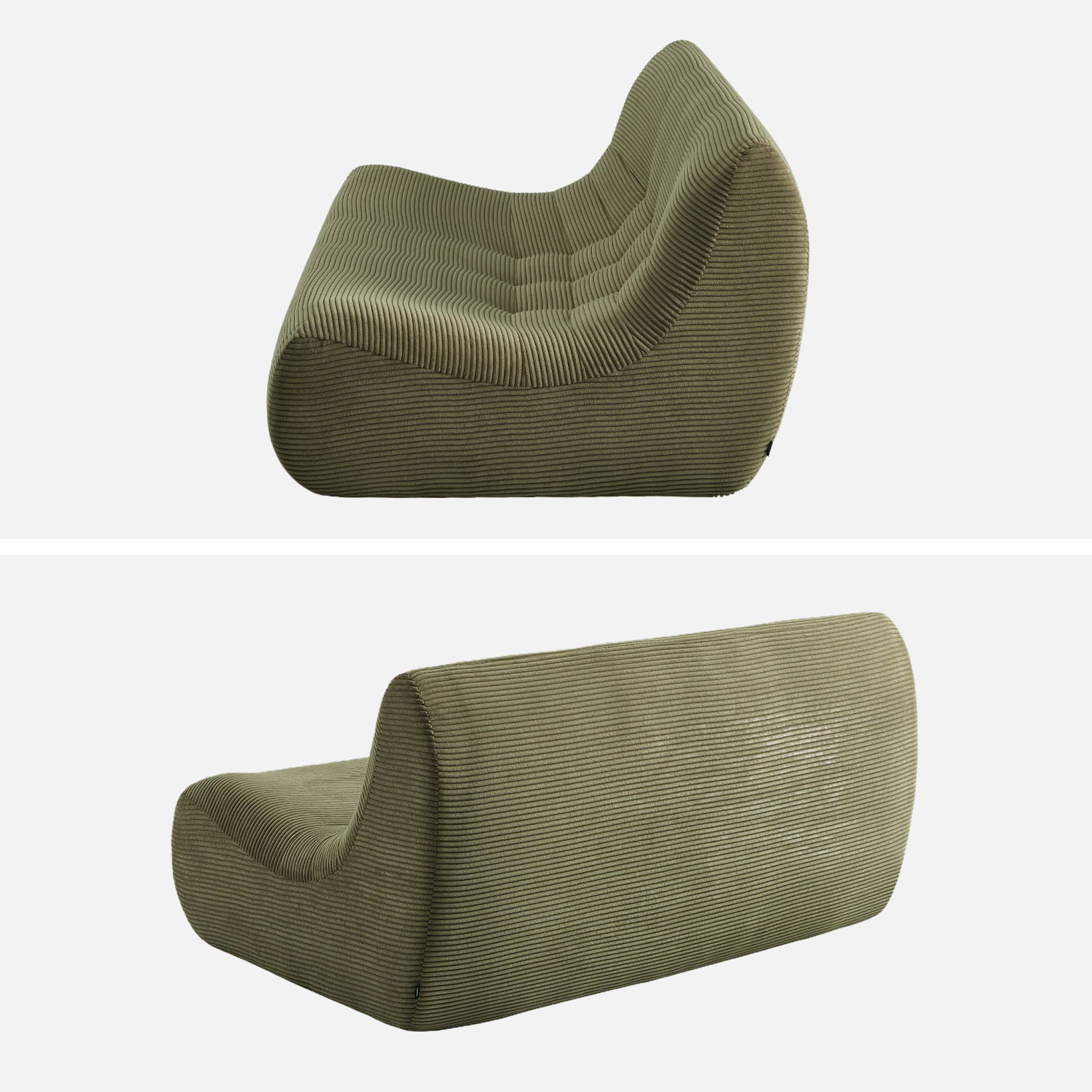 Chauffeuse velours côtelé 2 places SOKOL