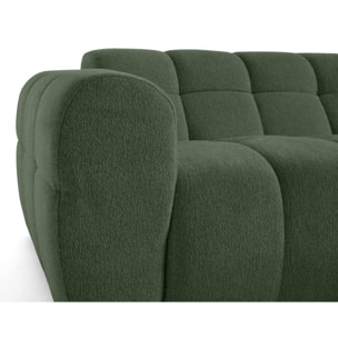 Ray - canapé d'angle droit - 4 places - en tissu texturé - Vert